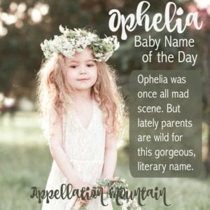 Ophelia: Baby Name of the Day