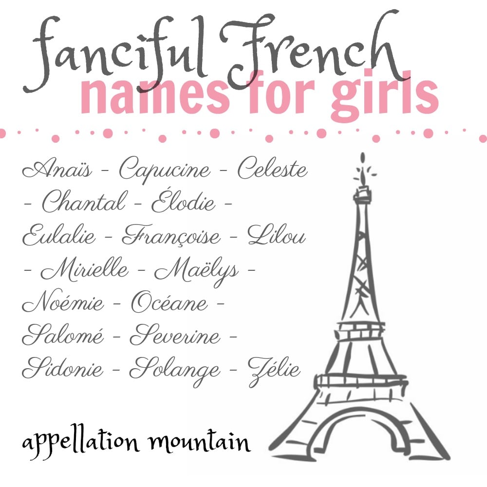 Ooh La La French Names For Girls Appellation Mountain