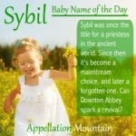 Sybil: Baby Name of the Day