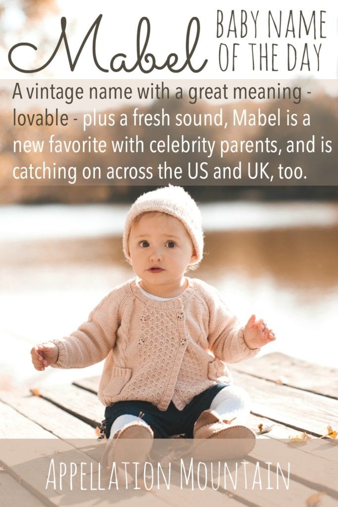 Mabel: Baby Name of the Day