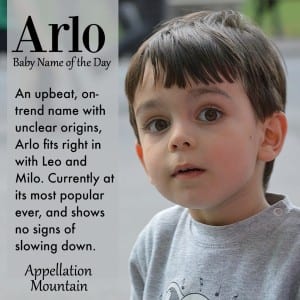 Arlo: nombre de bebé del día