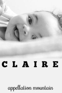 girl name Claire