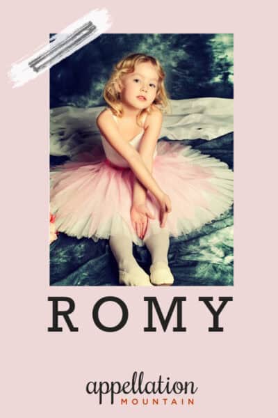 Baby Name of the Day: Romy - Appellation Mountain