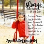 Sloane: Baby Name of the Day