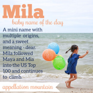 Mila: Baby Name of the Day