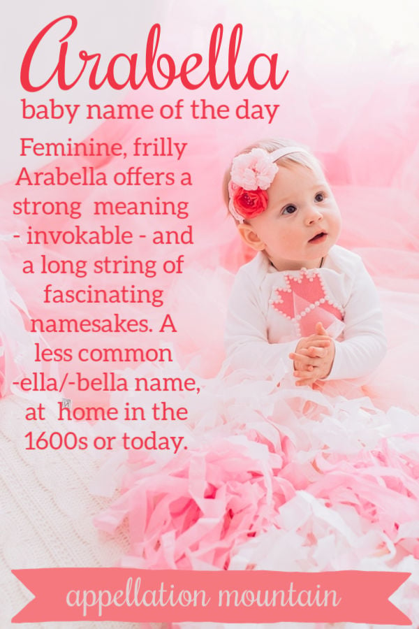 Arabella: Baby Name of the Day - Appellation Mountain