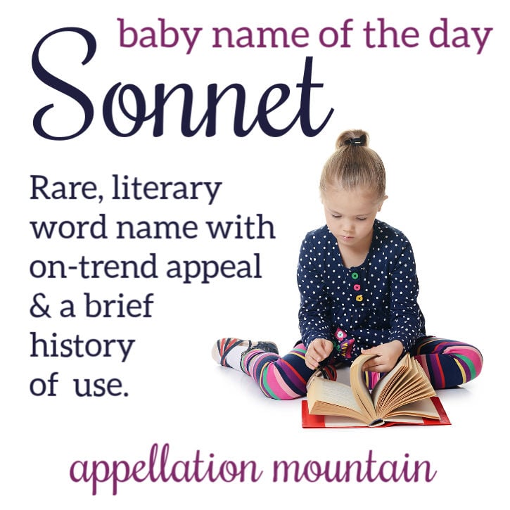 Sonnet: Baby Name of the Day