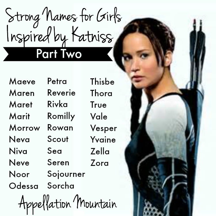 Strong Names For Girls Inspired By Katniss Part Ii Appellation