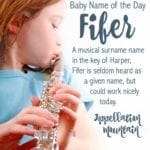 Fifer: Baby Name of the Day