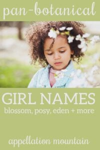 botanical girl names