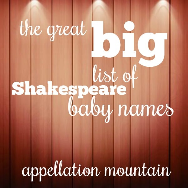 Shakespeare Baby Names