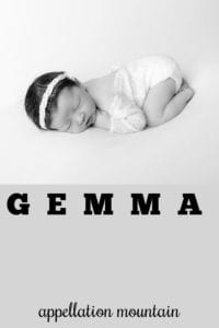 girl name Gemma