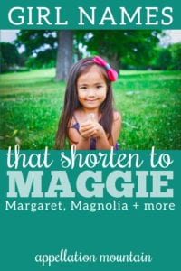 Maggie names