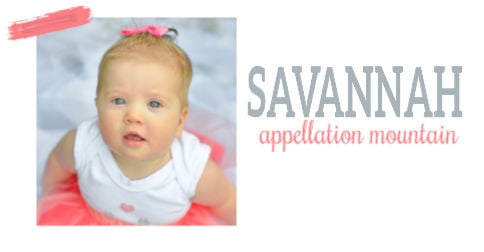 Savannah As a Name  