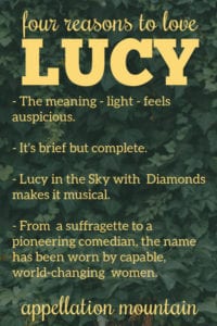 Lucy: Babyname des Tages