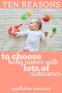 names with lots of nicknames