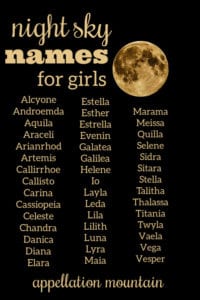 night sky names
