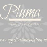 Pluma: Baby Name of the Day