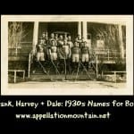 Frank, Harvey, and Dale: 1930s Names for Boys