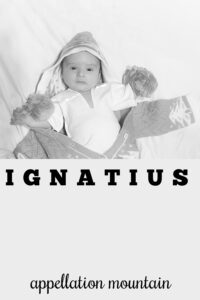 baby name Ignatius