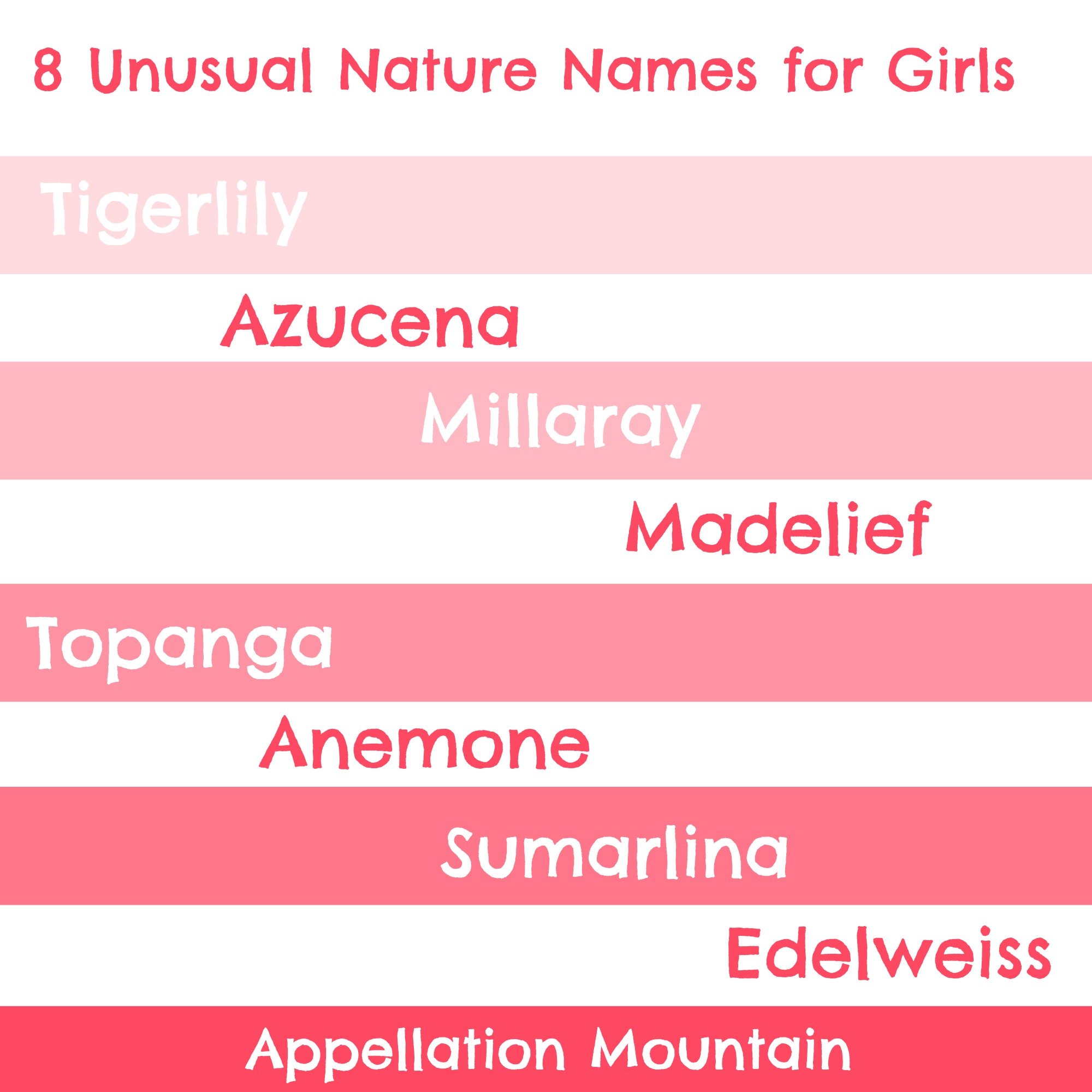 Unique Cool Girl Names