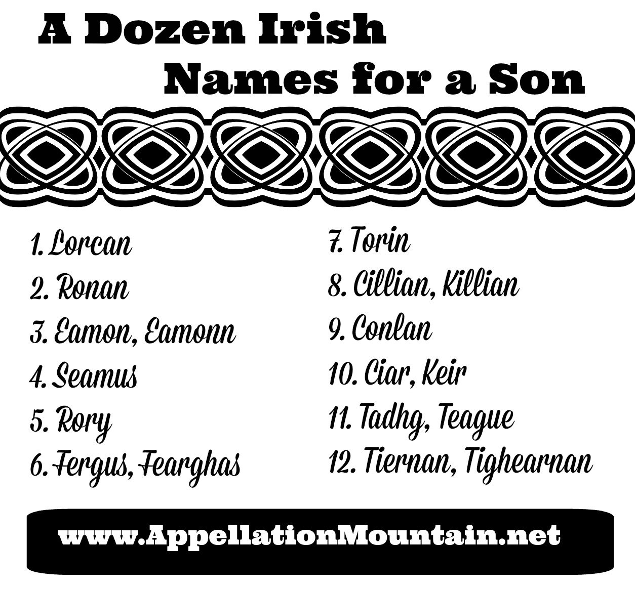 100 MOST POPULAR Gaelic & Irish first names and meanings (A-Z list)