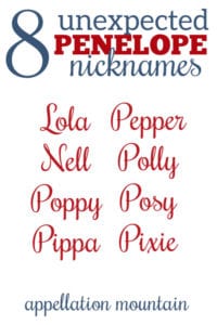 Penelope Nicknames