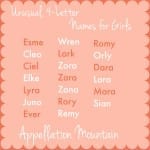 4 letter girl names
