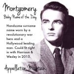 Montgomery: Baby Name of the Day