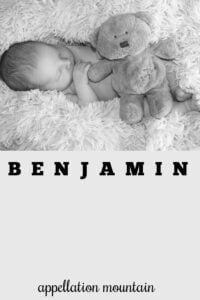 baby name Benjamin