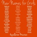 Look Back at 2013: New Names for Girls
