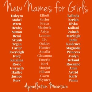 New Names for Girls