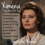 Ximena: Baby Name of the Day