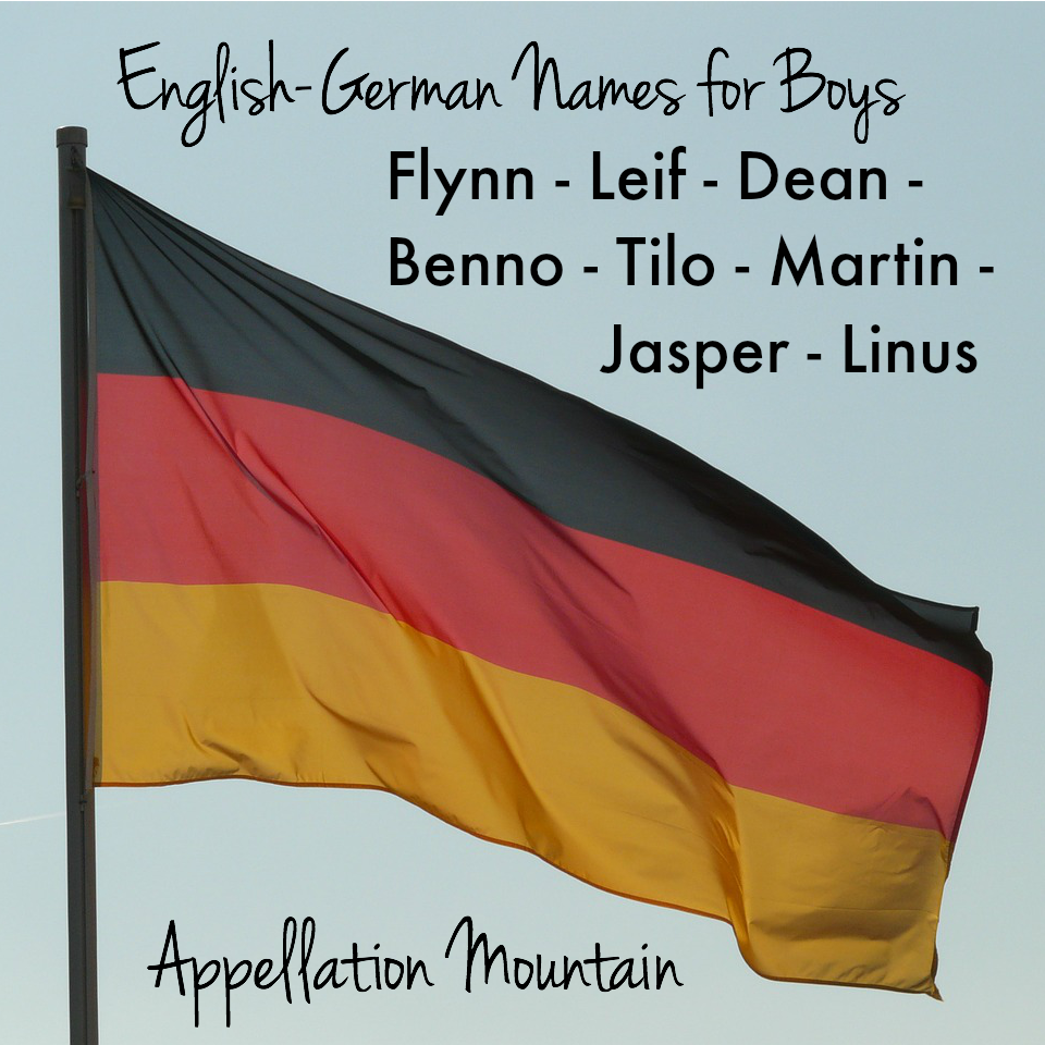 German-English boy names