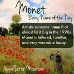 Monet: Baby Name of the Day