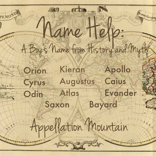 Name Help: Boy Names from History and Myth