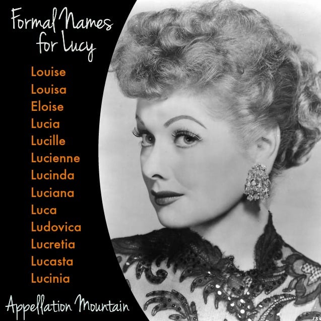 Name Help Does Lucy Need A Formal Name Appellation Mountain