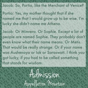 Admission Name Quote
