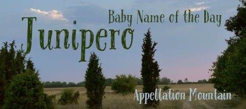 Junipero: Baby Name of the Day