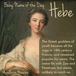 Hebe: Baby Name of the Day