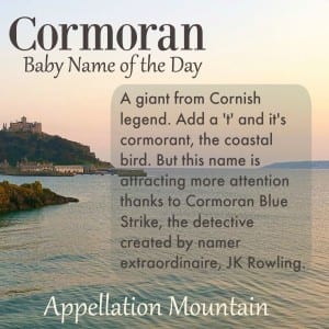 Cormoran: Baby Name of the Day