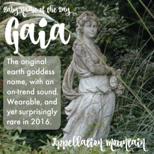 Gaia: Baby Name of the Day