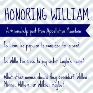 Name Help: Honoring William