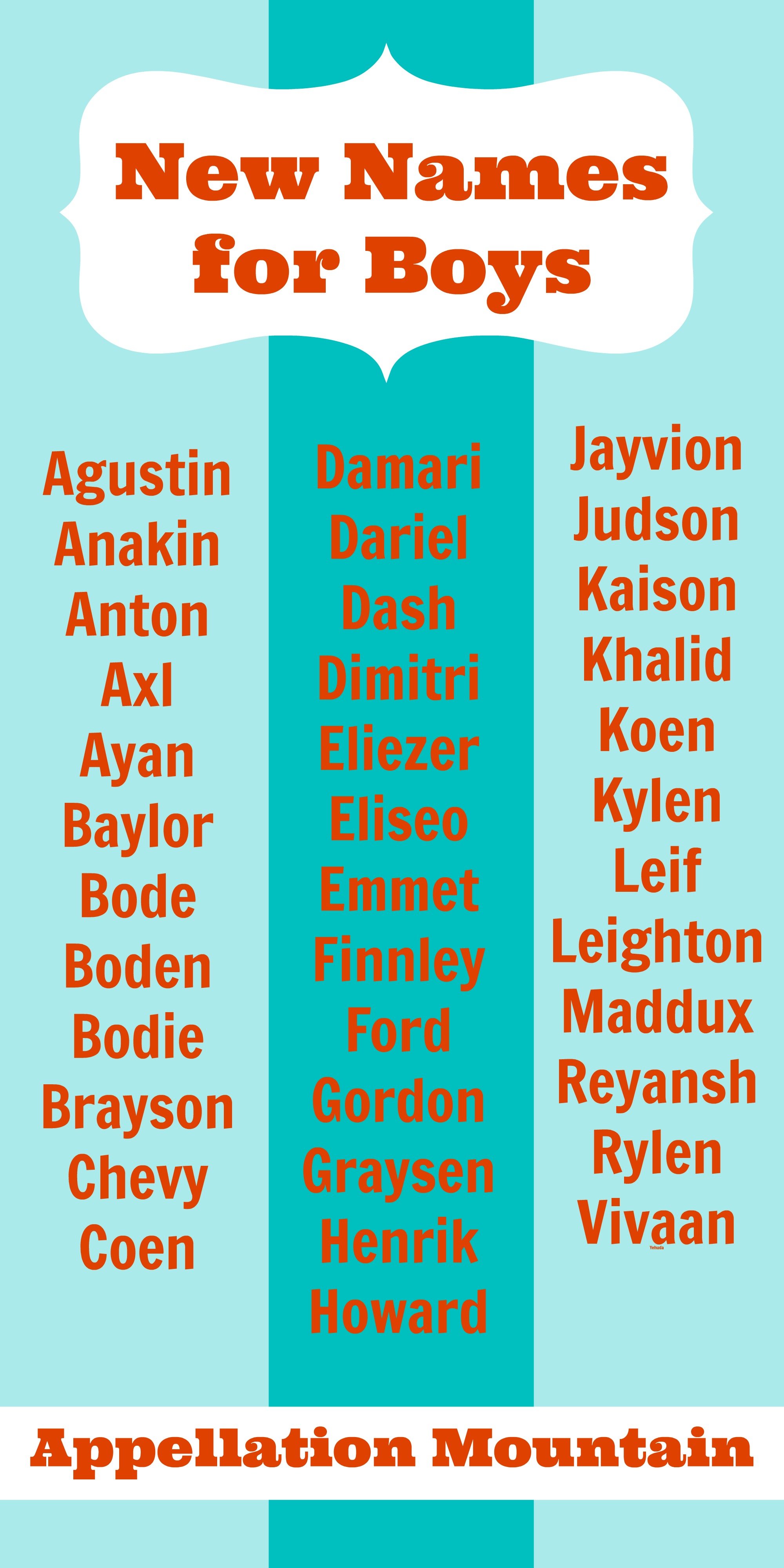 Look Back: New Names for Boys 2014 - Appellation Mountain