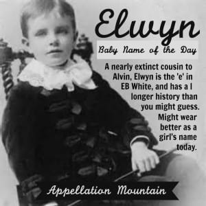 Elwyn: Baby Name of the Day