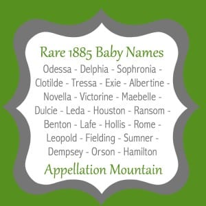 1885 baby names