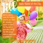 Jill: Baby Name of the Day
