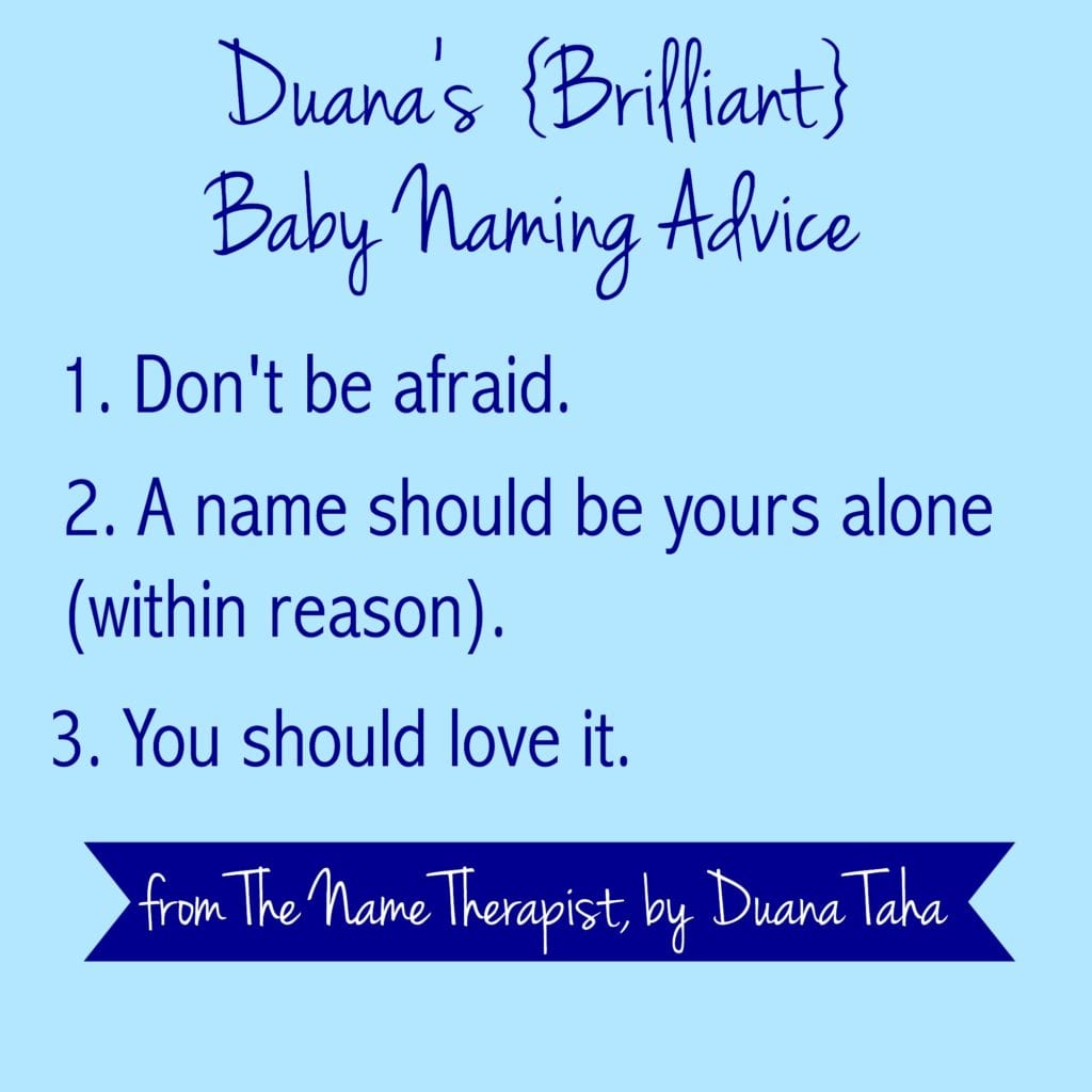 Baby Name Advice from the Name Therapist