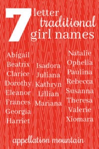 7 letter traditional girl names