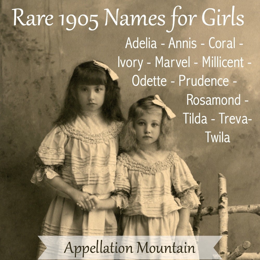 Rare 1905 Girl Names